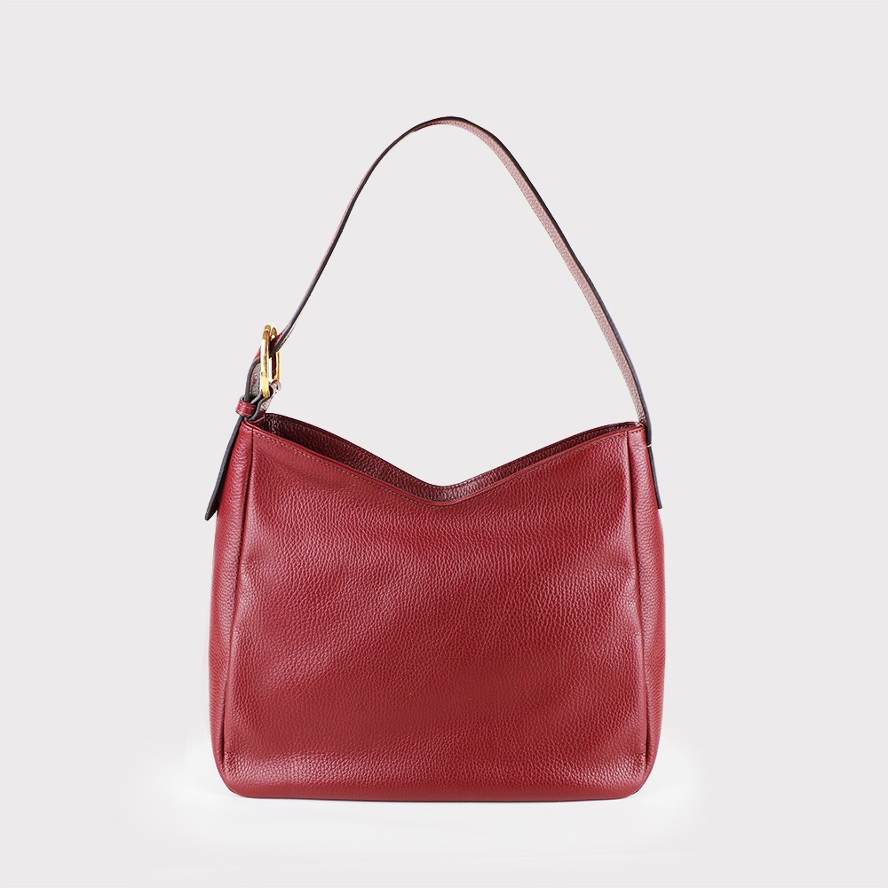 Borsa a spalla in pelle bovina- 33x28x12 cm